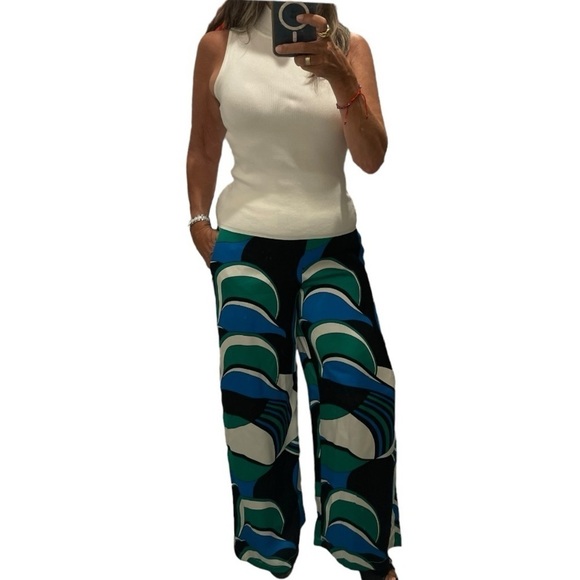 House of Harlow 1960 Multicolor Wide Leg Pullover Pants.Size S - Picture 2 of 13